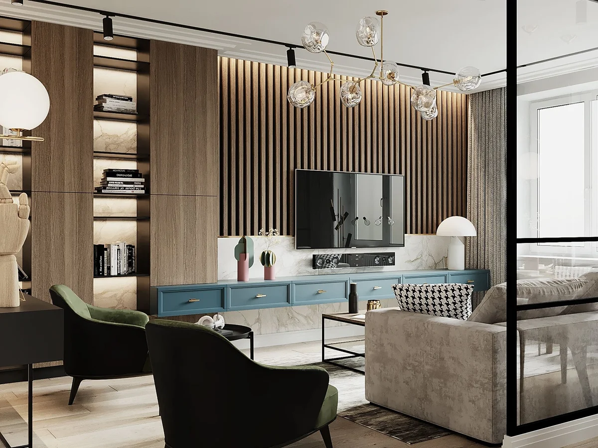 Современный интерьер с помощью нейросети Room-design.ai