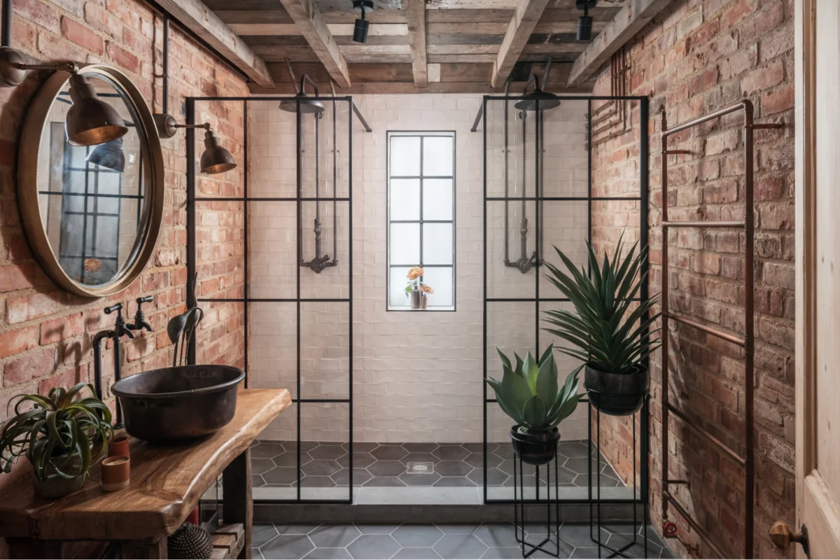 Ванная в стиле лофт
